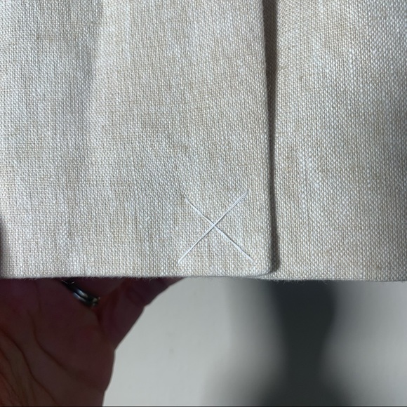 J.crew oatmeal beige cream linen cotton mix classic blazer one button NWT sz 6 - Picture 9 of 11